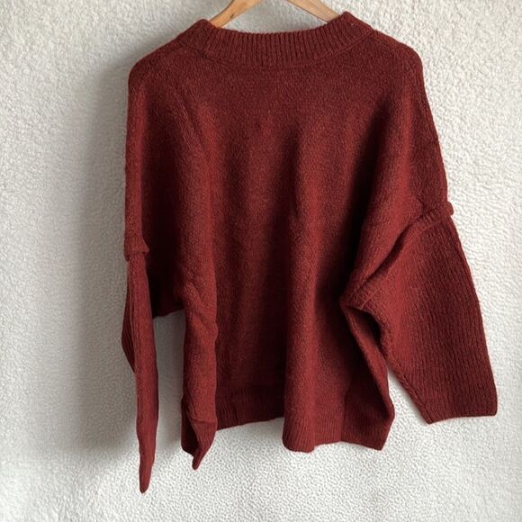 Madewell Havener Cable Knit Pullover Sweater Womens‎ 3X Brown - Picture 3 of 8